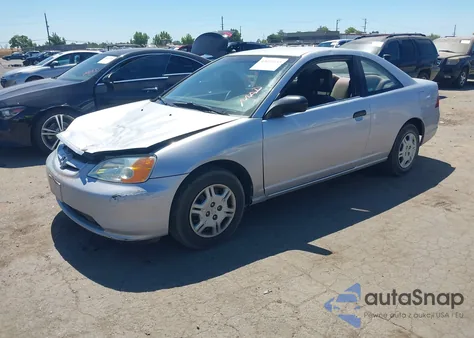 2002 Honda Civic Dx from USA, damaged, VIN 1HGEM21282L047088